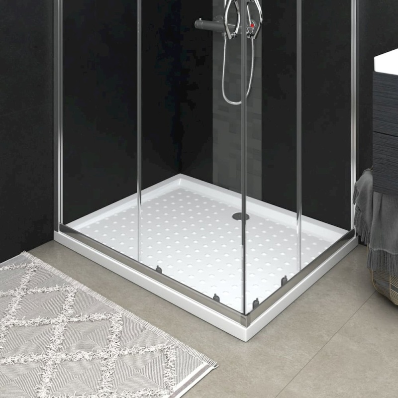 Shower Base Tray With Dots White 31.5"X39.4"X1.6" Abs