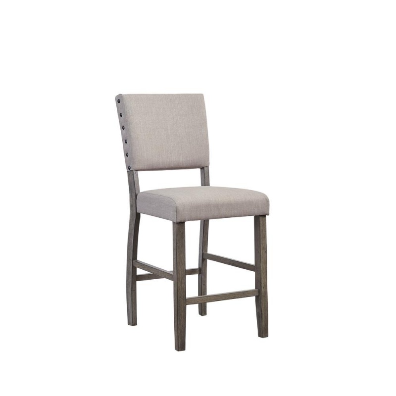 Upholstered Counter Chair, Set Of 2