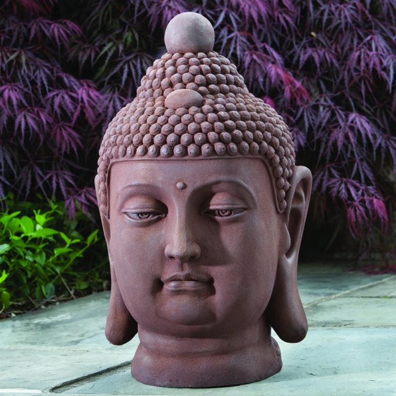 Buddha Bust Garden Statue
