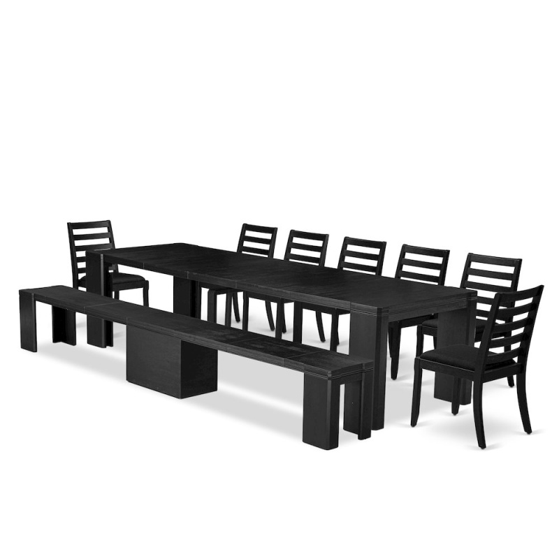 9-Piece Modern Dining Room Table Set
