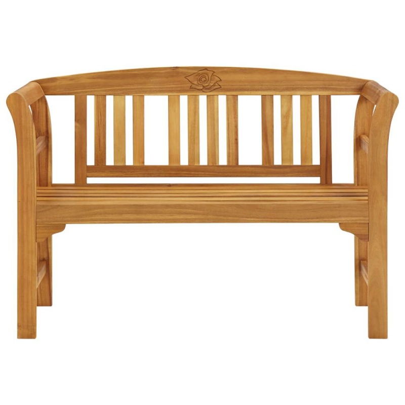 Vidaxl Garden Bench With Cushion 47.2" Solid Acacia Wood 4299