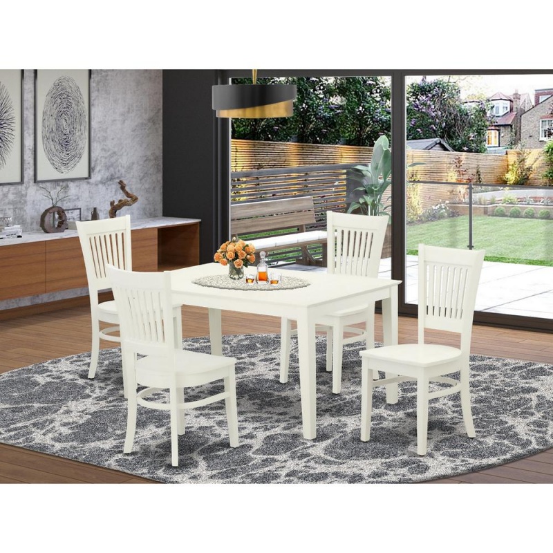 Dining Table- Dining Chairs, Cava5-Lwh-w