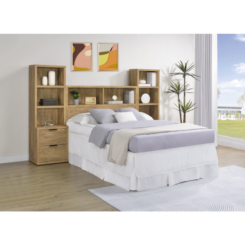 Westpark 3-Piece Full Bedroom Set with Bookcase Headboard