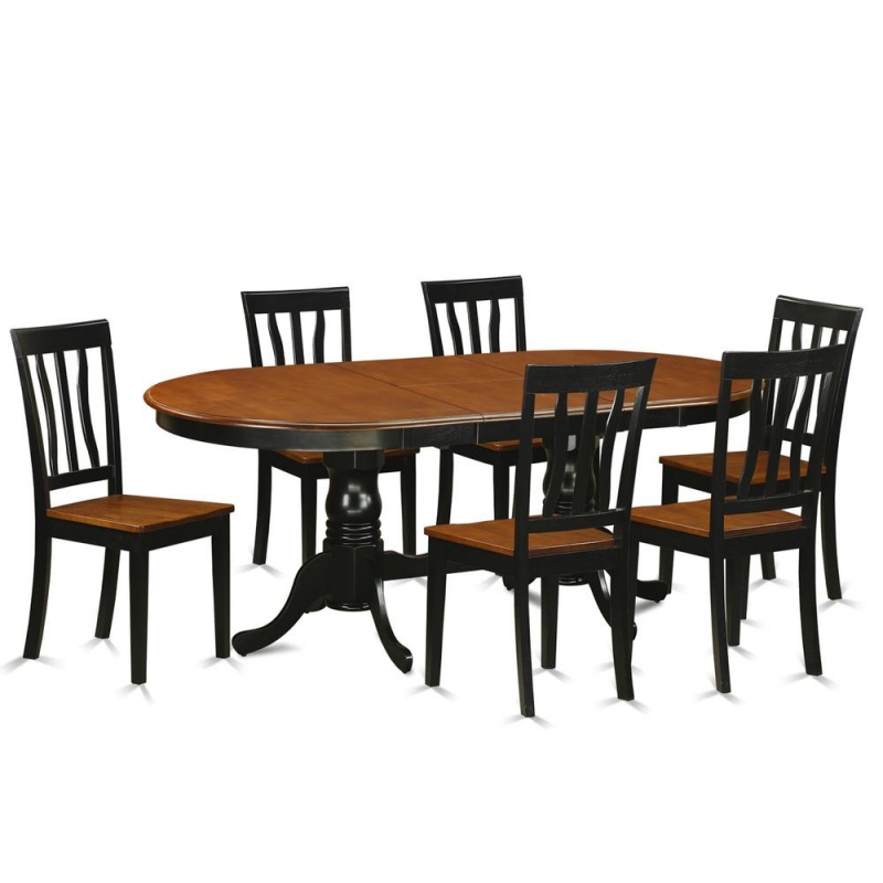 7 Pc Dining Room Set-Dining Table With 6 Dining Chairs