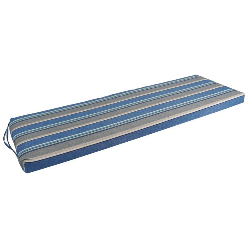 63-Inch By 19-Inch Patterned Outdoor Spun Polyester Bench Cushion 963X19-Reo-66