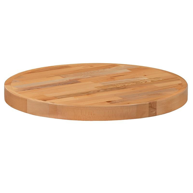 30" Round Butcher Block Style Table Top
