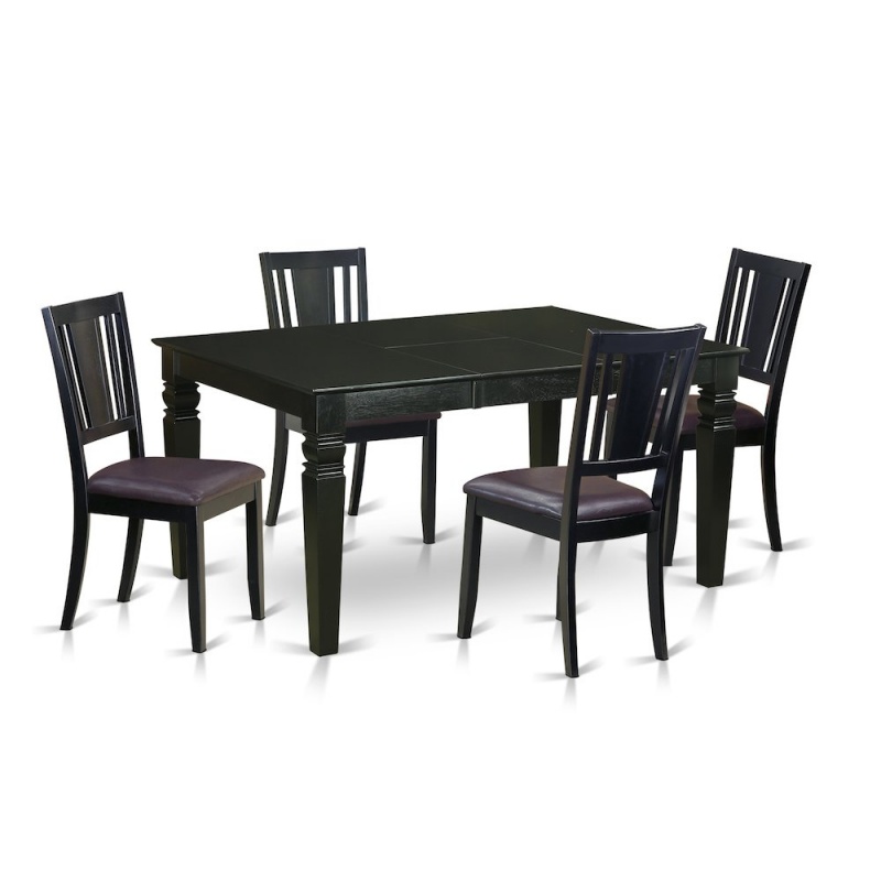 5 Pckitchen Nook Dining Set - Dining Table And 4 Kitchen Chairs