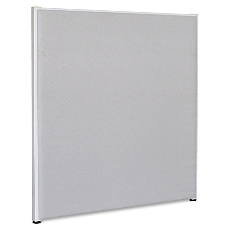 Lorell Gray Fabric Panels - 48.8" Width X 60" Height - Steel Frame - Gray - 1 Each