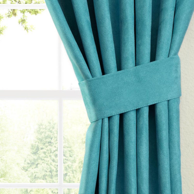 Blazing Needles 63-Inch By 52-Inch Microsuede Blackout Curtain Panels (Set Of 2)