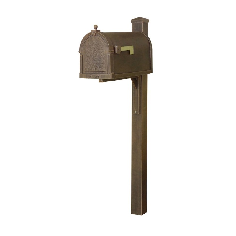 Berkshire Curbside Mailbox With Locking Insert And Wellington Mailbox Post