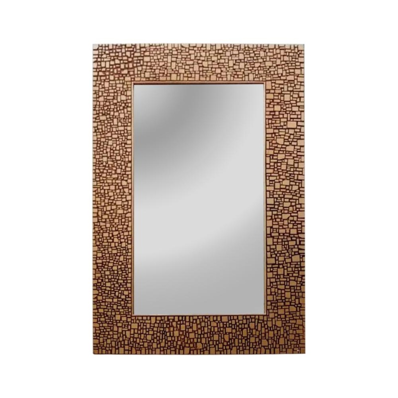 Chloe's Reflection Rectangle 36" Antique Golden Finish