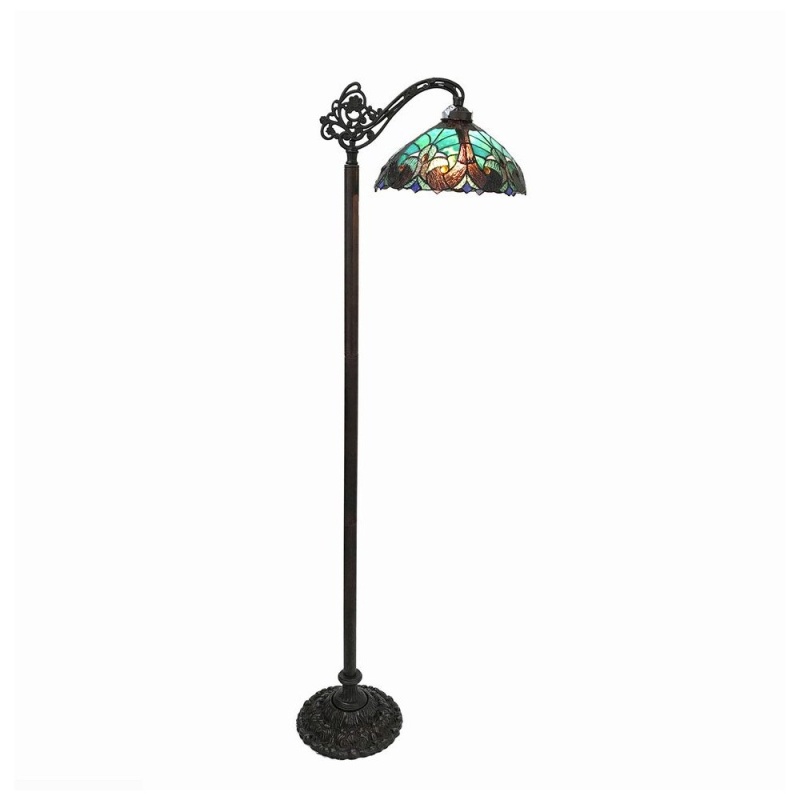 Liaison Tiffany-Style 1 Light Victorian Reading Floor Lamp 13" Shade