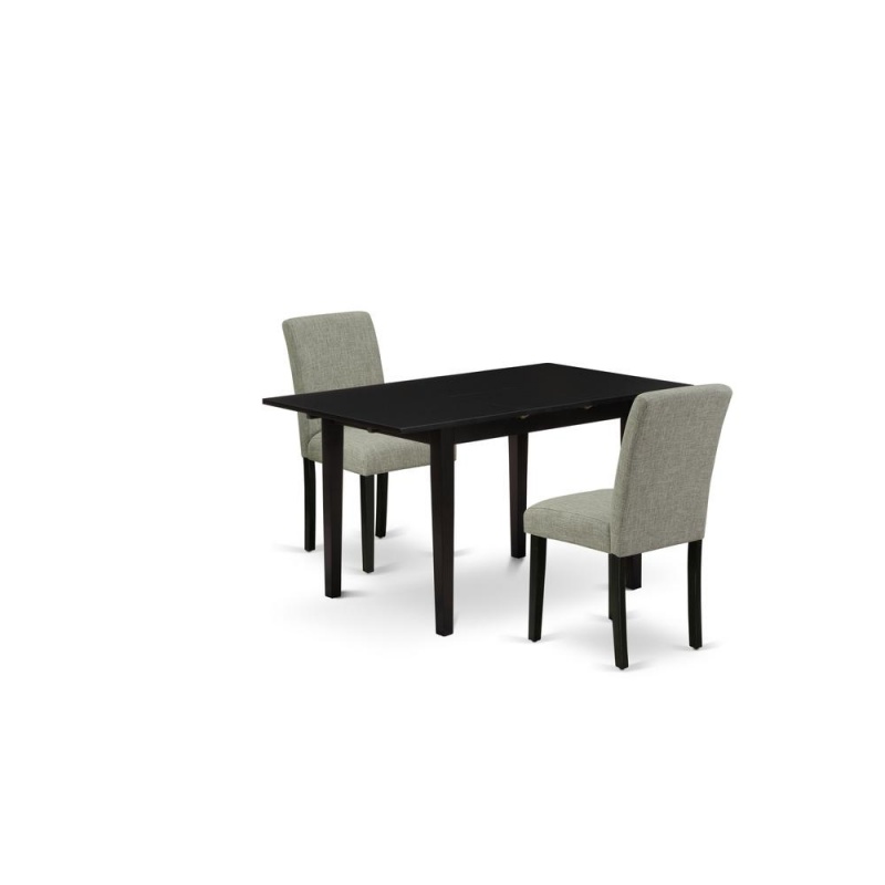 Dining Table- Dining Chairs, Noab3-Blk-06