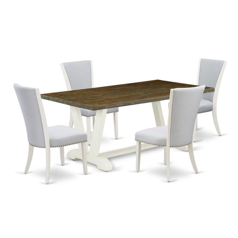 East West Furniture 5-Piece Kitchen Table Set