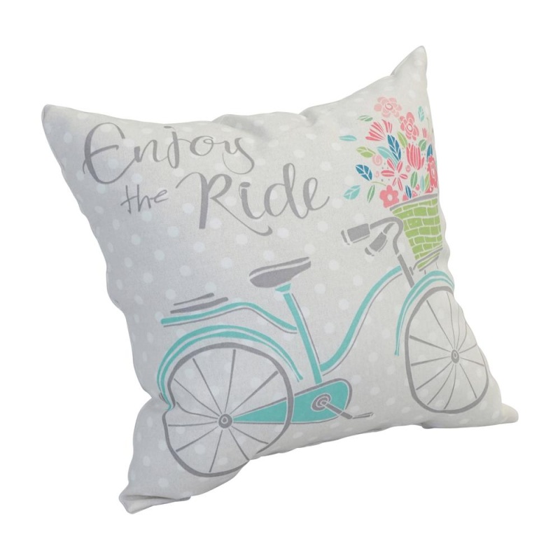 Spun Polyester 17-Inch Double-Sided Outdoor Throw Pillows (Set of 2)