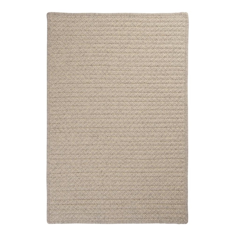Natural Wool Houndstooth - Cream 6' Square