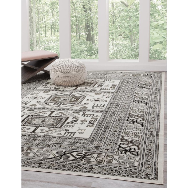 Sonoma Myan Ivory/Grey Area Rug, 3'2" X 4'6"
