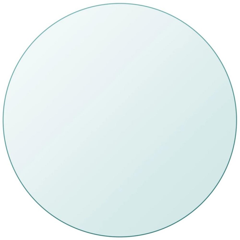 Vidaxl Table Top Tempered Glass Round 27.6"