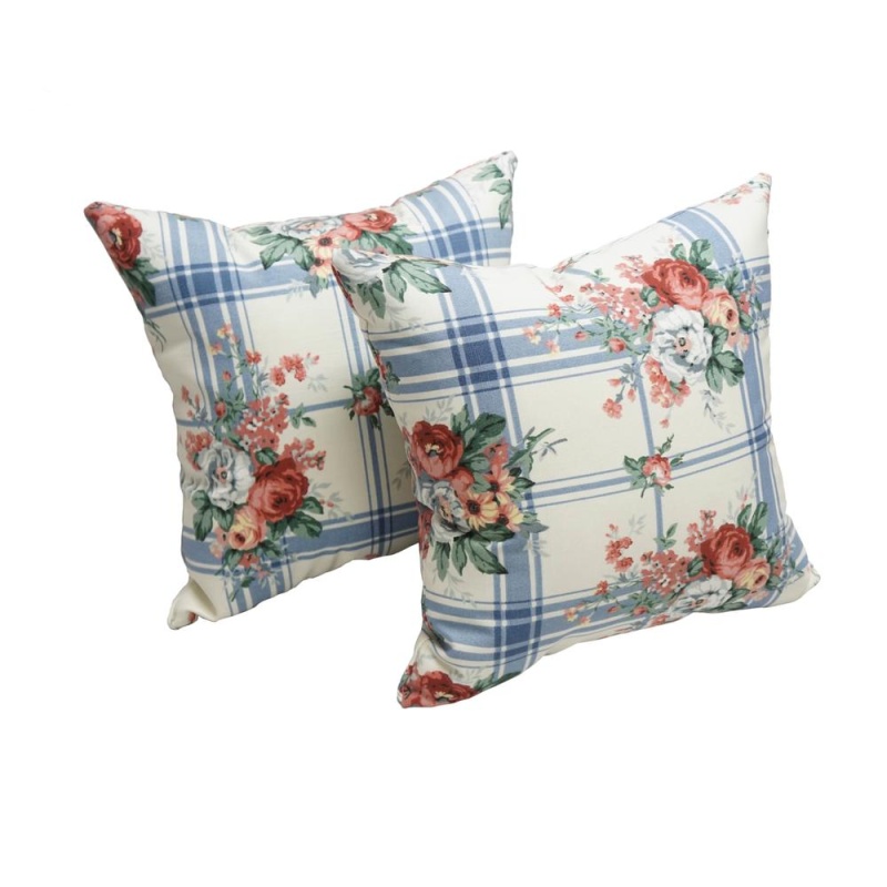 17-Inch Square Polyester Outdoor Throw Pillows (Set Of 2) 9910-S2-Co-Od-052