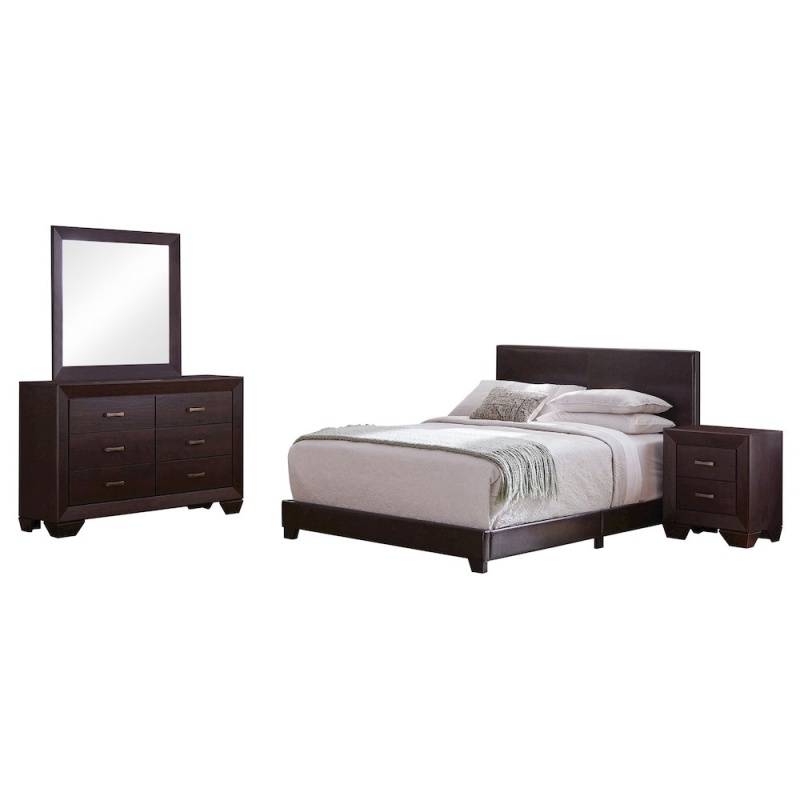 Dorian 4-Piece California King Bedroom Set Dark Cocoa