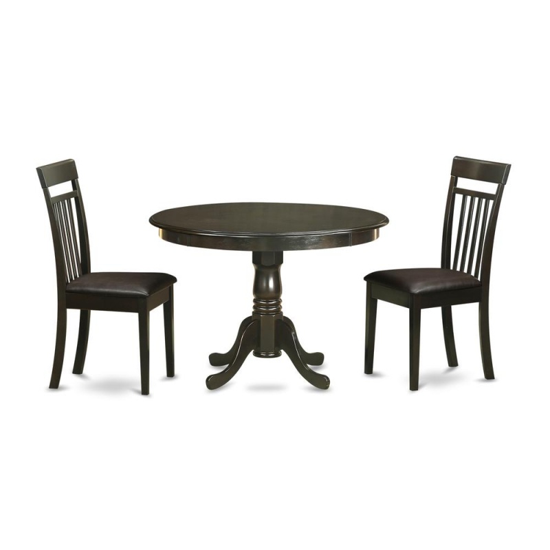 3 Pc Kitchen Table Set with 2 Dinette Chairs