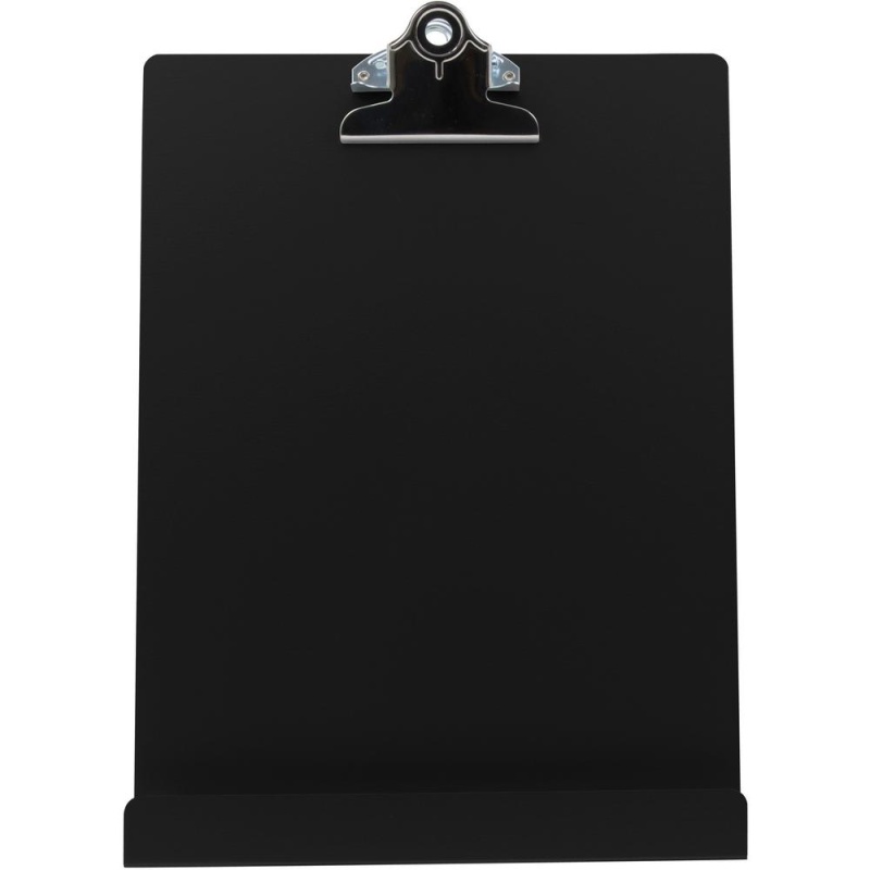 Saunders Document/Tablet Holder Stand - 12.3" X 9.5" X 5" - Aluminum - 1 Each - Black