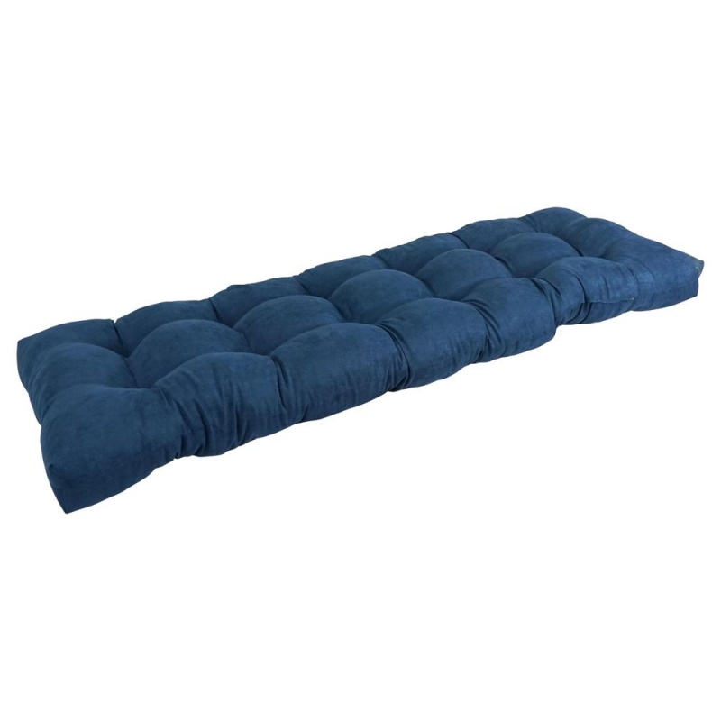 55-Inch By 19-Inch Tufted Solid Microsuede Bench Cushion