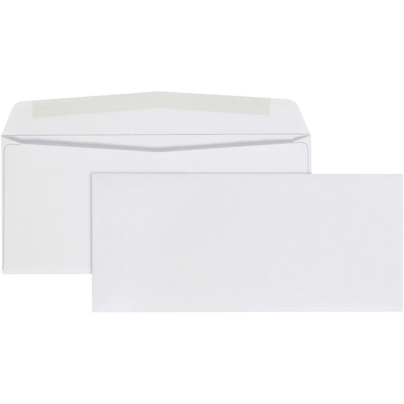 Quality Park No. 9 Business Envelopes With Gummed Flap - Business - #9 - 3 7/8" Width X 8 7/8" Length - 24 Lb - Gummed - Wove - 500 / Box - White