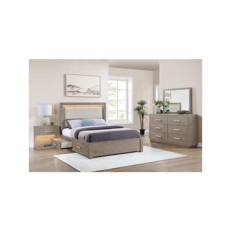 Kenora 4-Piece Queen Bedroom Set Barley Brown