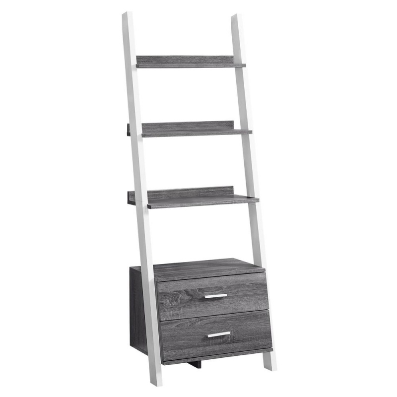 Bookshelf, Bookcase, Etagere, Ladder, 4 Tier, 69H