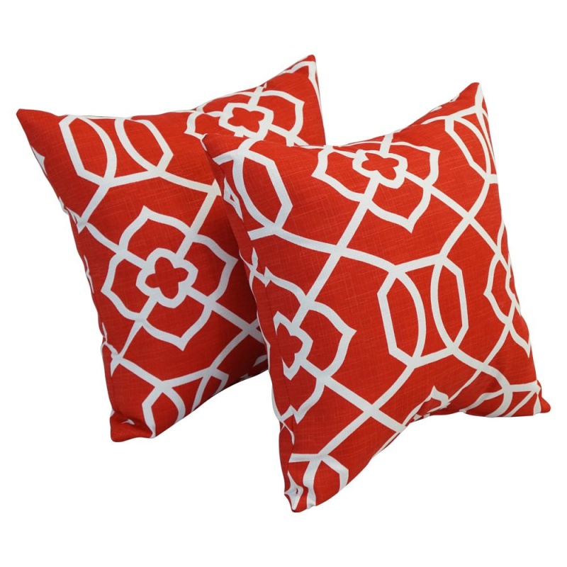 17-Inch Square Polyester Outdoor Throw Pillows (Set Of 4) 9910-S4-Od-155
