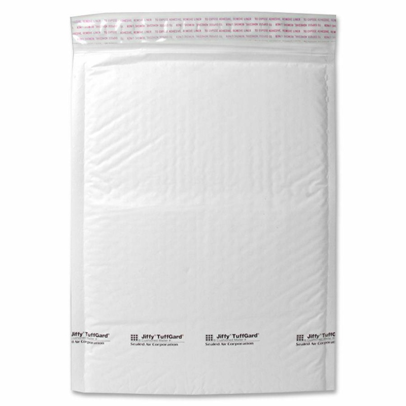 Sealed Air Tuffgard Premium Cushioned Mailers - Bubble - #7 - 14 1/4" Width X 20" Length - Peel & Seal - Poly - 25 / Carton - White
