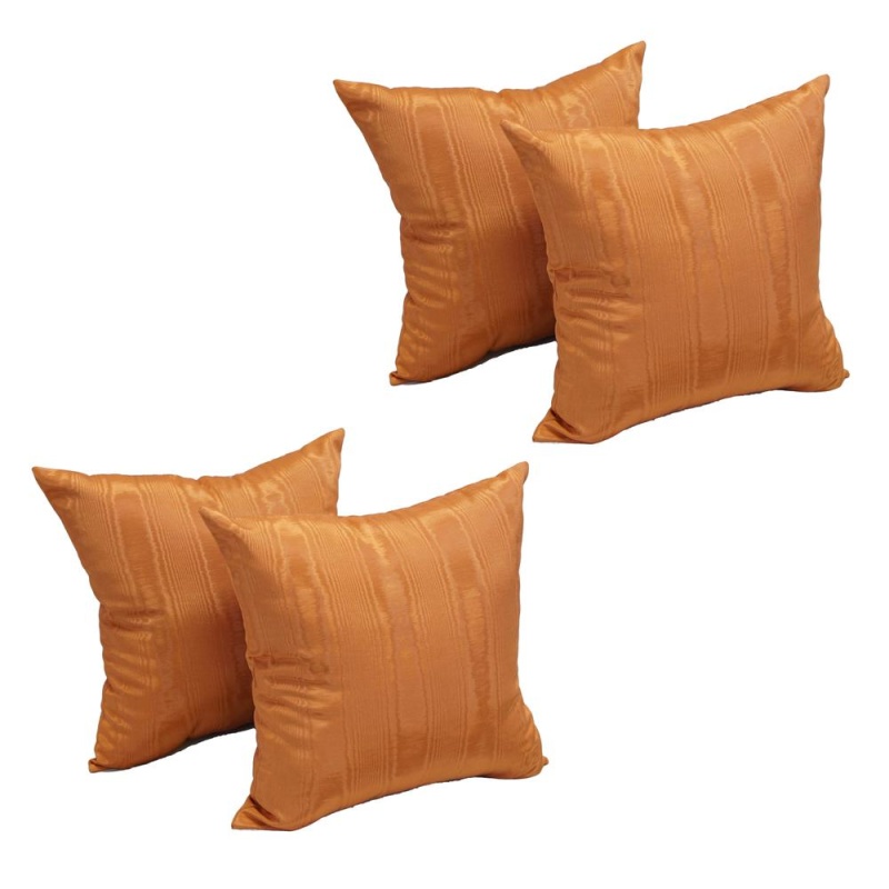 17-Inch Jacquard Throw Pillows With Inserts (Set Of 4) 9910-S4-Id-023