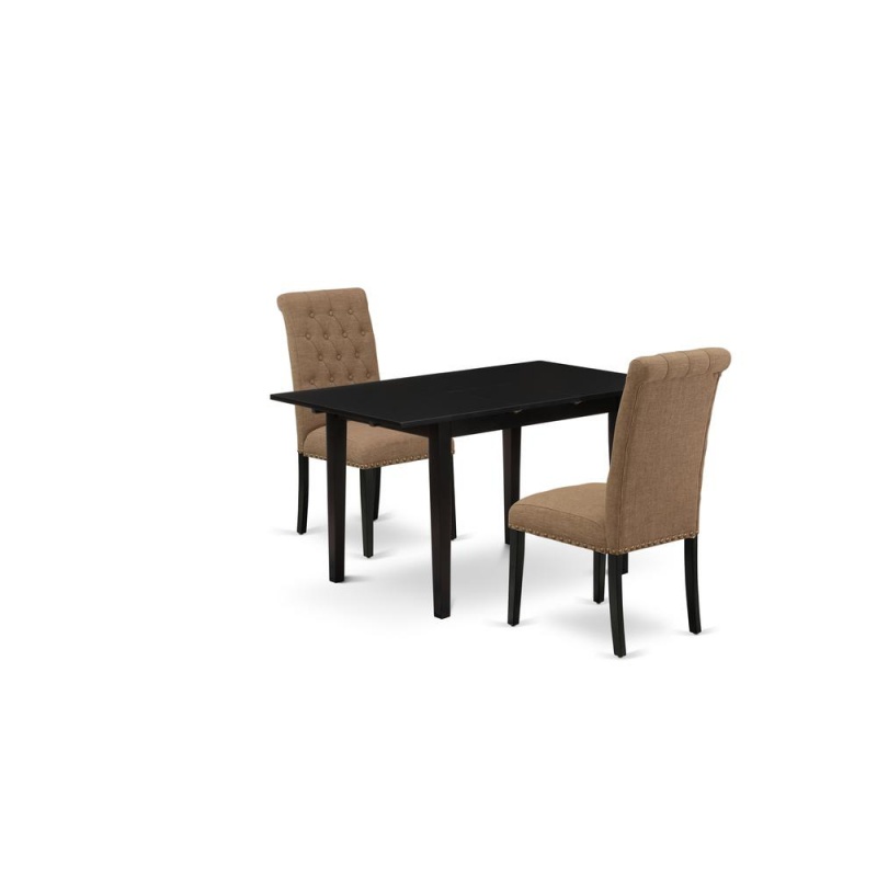 Dining Table- Dining Chairs, Nobr3-Blk-17