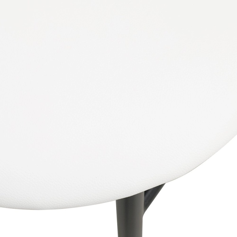 Lume Collection Modern Bar Stool in White, Set of 2