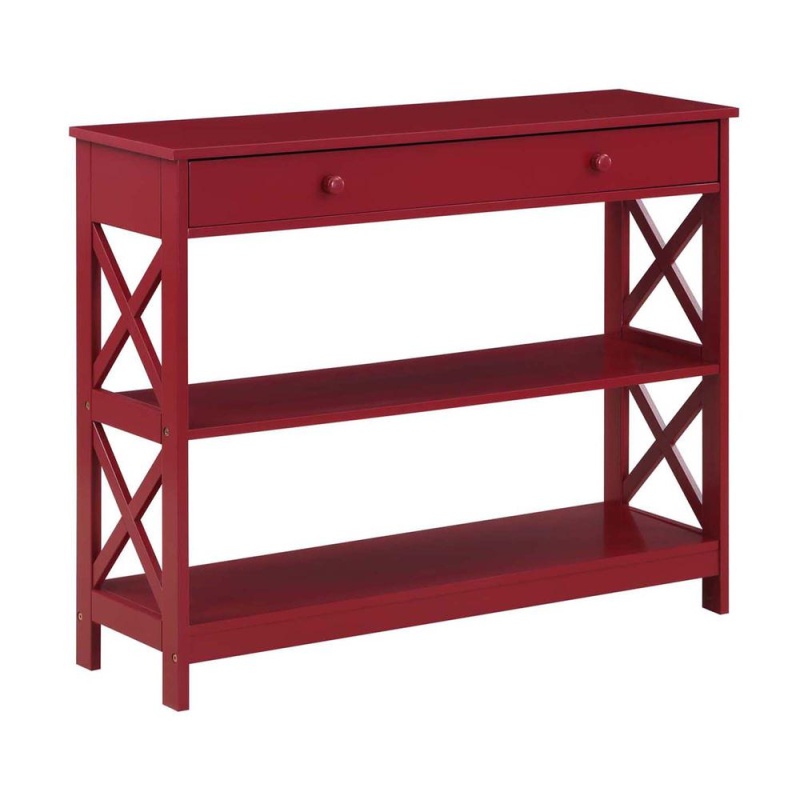 Oxford 1 Drawer Console Table With Shelves