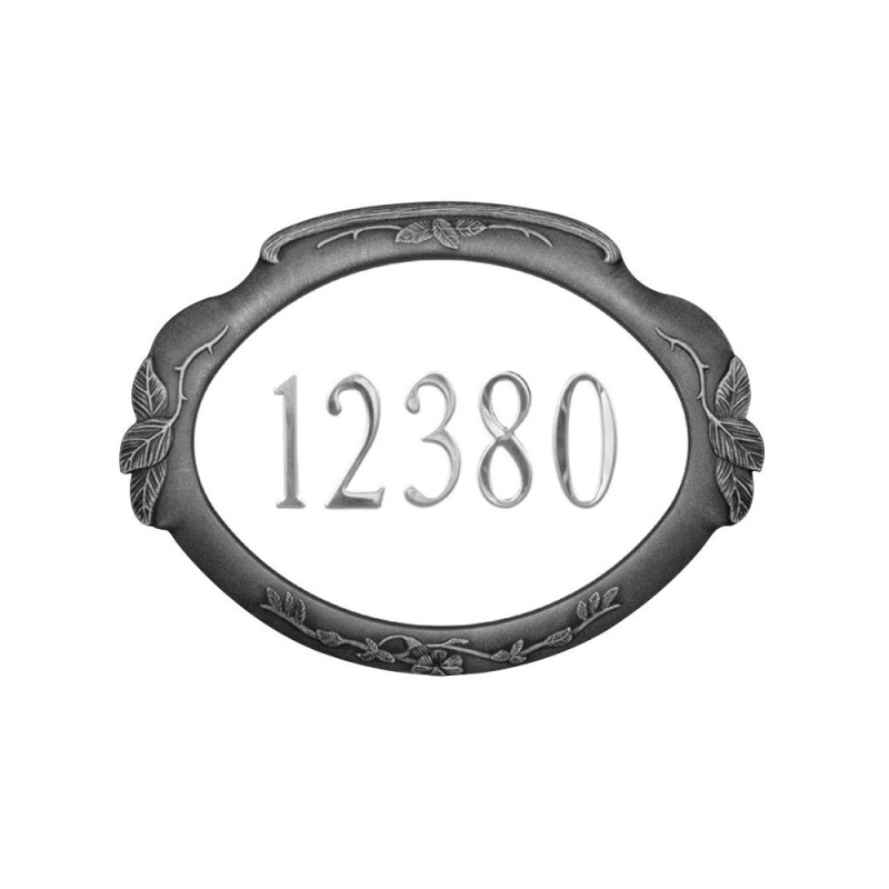 Floral Address Plaque
