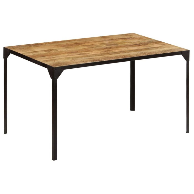 Vidaxl Dining Table 55.1"X31.5"X29.9" Solid Mango Wood