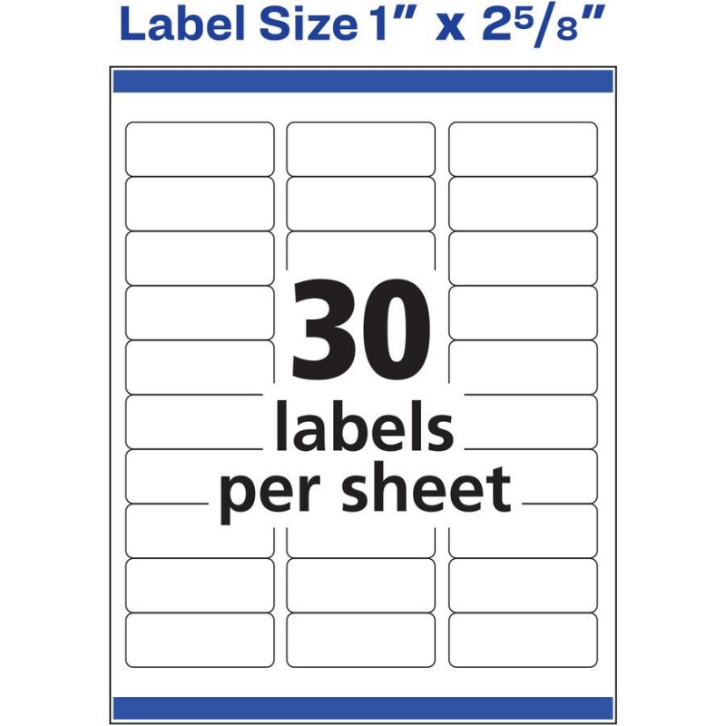Avery® Easy Peel(R) Address Labels, Sure Feed(Tm) Technology, Permanent