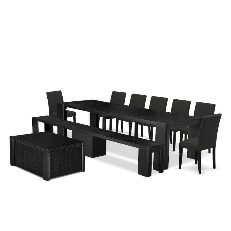10-Piece Modern Dining Room Table Set