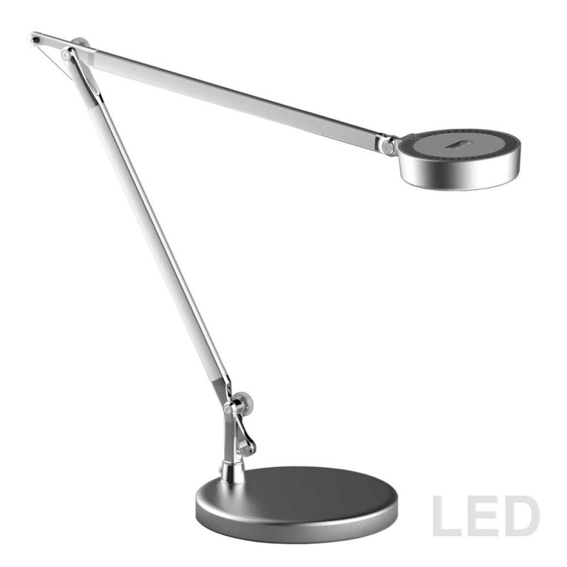 4.8W Adjustable Table Lamp, Silver Finish