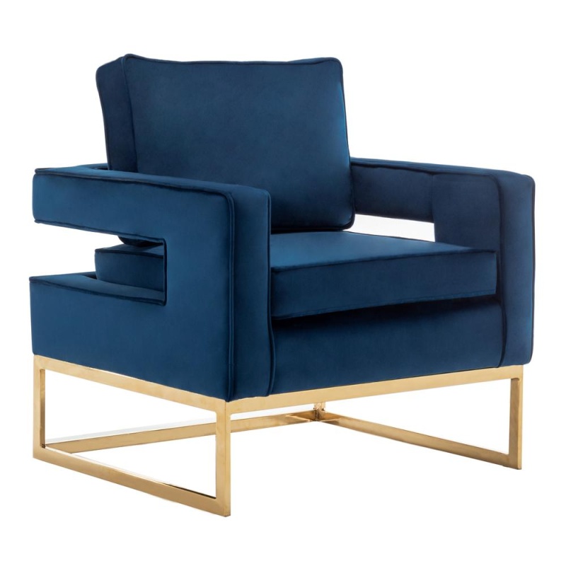 Take A Seat Carrie Accent Chair With Gold Frame