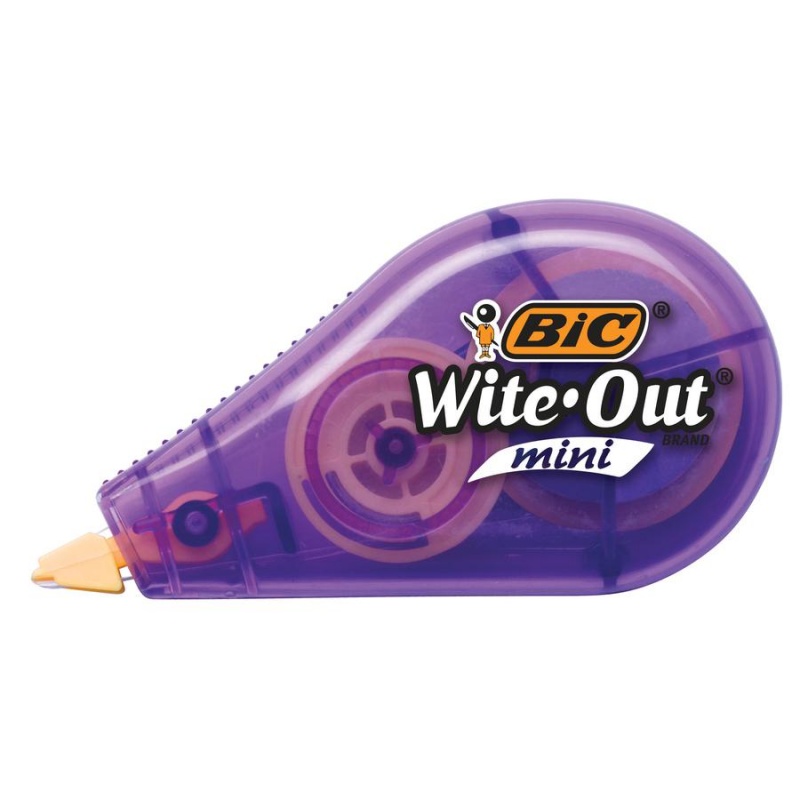 Wite-Out Mini Correction Tape Pack - 0.20" Width X 314.40 Ft Length - 1 Line(S)Translucent Dispenser - Smooth, Compact, Ambidextrous, Easy To Use, Non-Refillable, Tear Resistant - 12 / Pack - White -