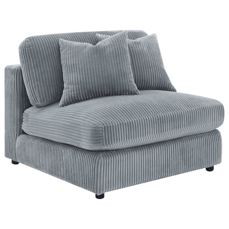 Blaine Upholstered Armless Chair Fog
