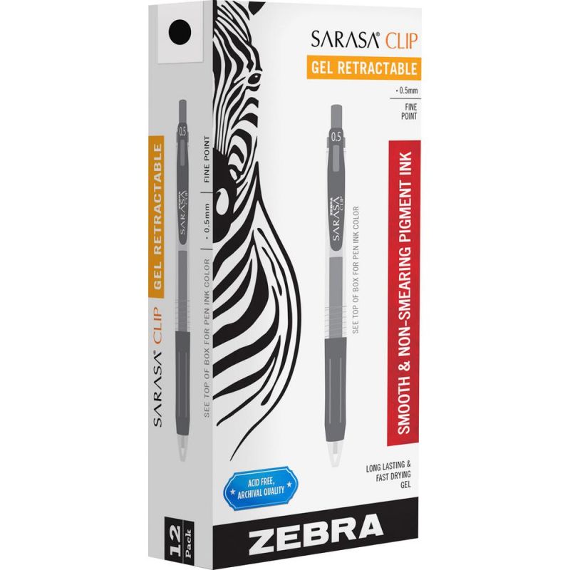 Zebra Pen Xa-05 Arrow Tip Liquid Rollerball Pens - 0.5 Mm Pen Point Size - Black - 1 Dozen