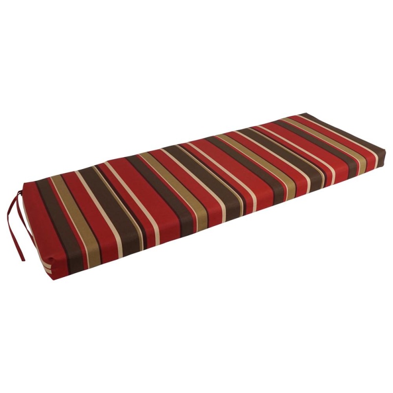 54-Inch By 19-Inch Patterned Outdoor Spun Polyester Bench Cushion 954X19-Reo-33