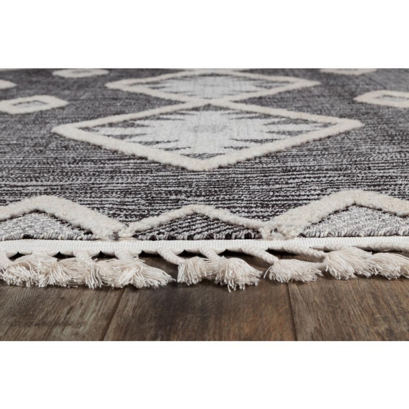 Odessa Area Rug, Charcoal, 5'3" X 7'6"
