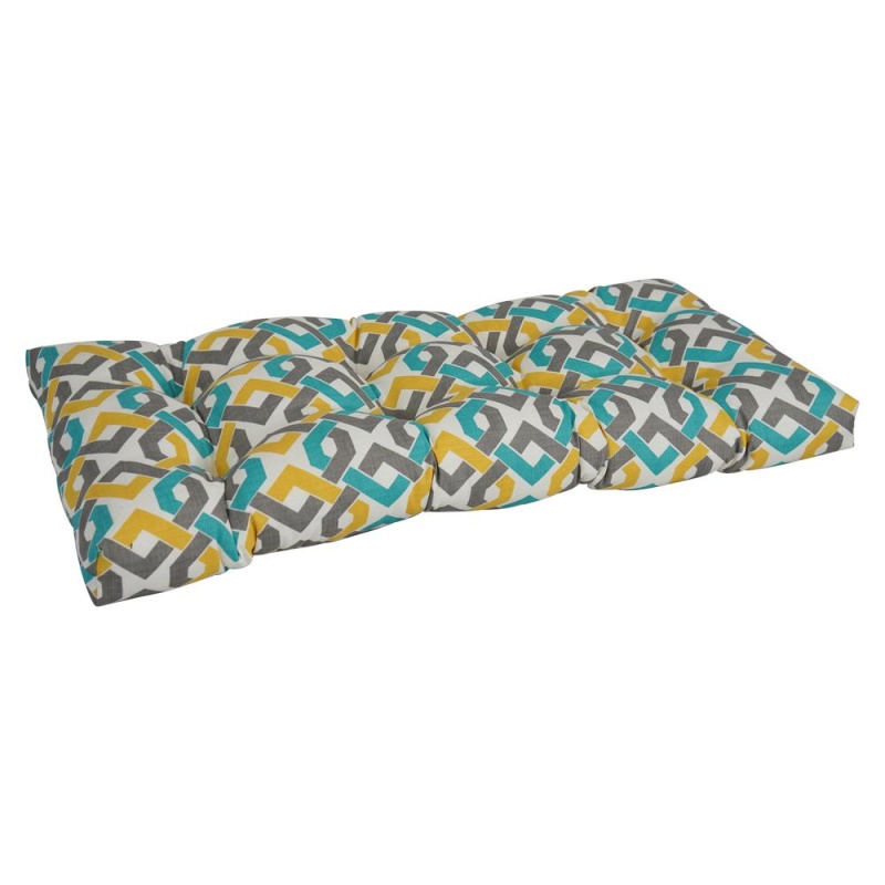 42-Inch By 19-Inch Polyester Outdoor Tufted Loveseat Cushion 94006-Ls-Od-186