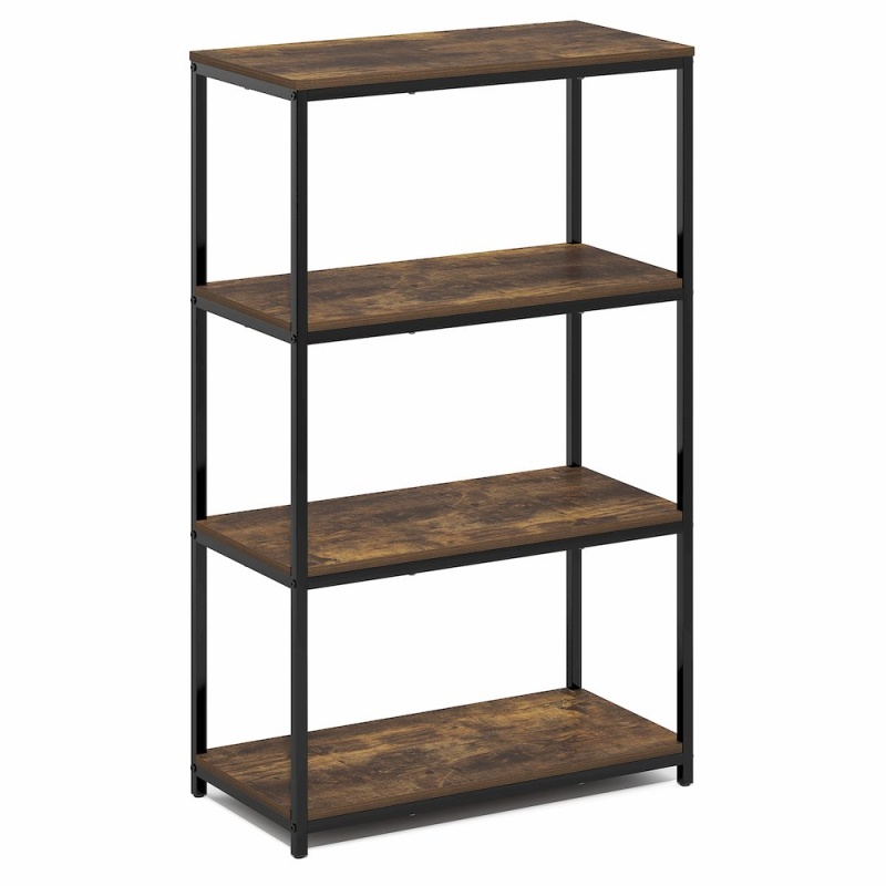 Simplistic Book Shelf, 4-Tier Tall Wide Bookshelf, 11.8 X 23.6 X 38.6