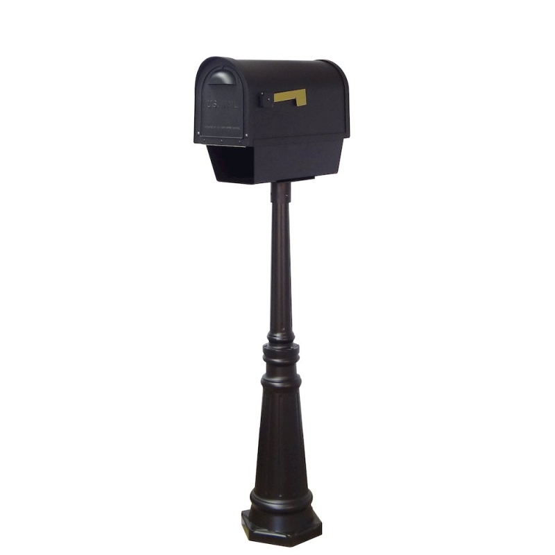 Curbside Mailbox With Newspaper Tube And Tacoma Mailbox With Direct Burial Kit